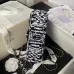 5CHANEL Sequin Embroidered Medium Flap Black White #A49210