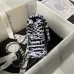 6CHANEL Sequin Embroidered Medium Flap Black White #A49210
