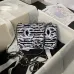 1CHANEL Sequin Embroidered Medium Flap Black White #A49210