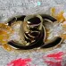 8CHANEL Sequin Logo CC Small Single Flap White Multicolor #A49209