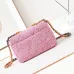6CHANEL Tweed Quilted Medium Chanel 19 Flap Pink #A49191