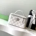 13Chanel 21A Pink Small Vanity With Chain Top Handle Logo #A50938