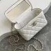 19Chanel 21A Pink Small Vanity With Chain Top Handle Logo #A50938