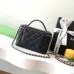 28Chanel 21A Pink Small Vanity With Chain Top Handle Logo #A50938