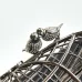 16Chanel Birdcage minaudiere, Silver-tone metal &amp; strass, silvery &amp; crystal #A49171