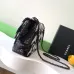 4Chanel Black And White Sequin Graffiti Logo Medium Classic #A49169