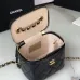 3Chanel Black Quilted Lambskin Mini Pearl Crush Mini Vanity Case Gold Hardware 1:1 Original Quality #9999921203