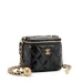 1Chanel Black Quilted Lambskin Mini Pearl Crush Mini Vanity Case Gold Hardware 1:1 Original Quality #9999921203