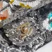 7Chanel Classic 11.12 handbag, Embroidered satin, sequins #A52509