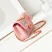 9Chanel Designer Caviar Leather tweed shoulder bag with Chain Flip #A49180