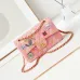 1Chanel Designer Caviar Leather tweed shoulder bag with Chain Flip #A49180
