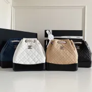 Chanel Gabrielle Backpack Quilted Calfskin Small #A49227
