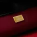 9Chanel Lambskin Clutch Bag Rectangle Crossbody Gold-Tone Hardware Designer Handbag  #A49222
