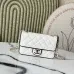 4Chanel Mini flap bag, Lambskin &amp; gold-tone metal, white &amp; black  #A49398