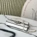 7Chanel Mini flap bag, Lambskin &amp; gold-tone metal, white &amp; black  #A49398