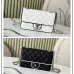 1Chanel Mini flap bag, Lambskin &amp; gold-tone metal, white &amp; black  #A49398
