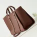 7Chanel Shopping bag, Canvas &amp; gold-tone metal Brown #A49187