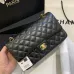 1Chanel Women's cross-body bag in black Top grade version lambskin classic flap top quality #999925121