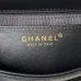 3Lambskin Quilted Flap Phone Holder With Chain Black #A49202