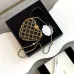 3NIB 23S Chanel Caged Heart Minaudière Evening Clutch Bag Gold Black #A49201