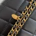 8NIB 23S Chanel Caged Heart Minaudière Evening Clutch Bag Gold Black #A49201