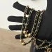 9Small vanity with chain - Shiny calfskin &amp; gold-tone metal , black #A49185