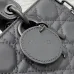 7DIOR AAA+ Small Lady D-joy Bag Ultramatte Black #A36457