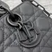 8DIOR AAA+ Small Lady D-joy Bag Ultramatte Black #A36457