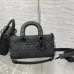 1DIOR AAA+ Small Lady D-joy Bag Ultramatte Black #A36457