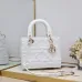 19Dior Bag Graphic Cannage Calfskin Black/White #A48775