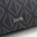 21Dior Black CD Diamond Coated Canvas and Leather Toiletry #A50083
