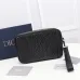 22Dior Black CD Diamond Coated Canvas and Leather Toiletry #A50083