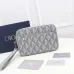 11Dior Black CD Diamond Coated Canvas and Leather Toiletry #A50083