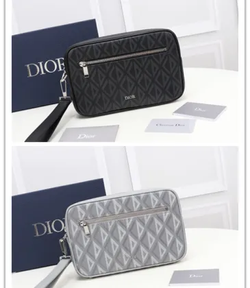 Dior Black CD Diamond Coated Canvas and Leather Toiletry #A50083