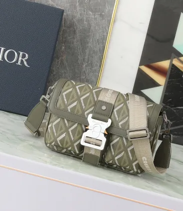 Dior Olive Green Diamond Coated Canvas and Leather #A50081