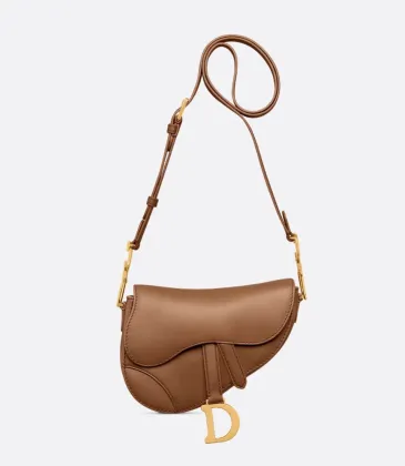 Dior Saddle Bag with Strap Cedar Green Grained Calfskin #A50305
