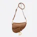 1Dior Saddle Bag with Strap Cedar Green Grained Calfskin #A50305
