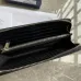 16Dior Wallet Leather Gray Oblique Galaxy Long Zip Wallet #A50110