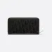 10Dior Wallet Leather Gray Oblique Galaxy Long Zip Wallet #A50110