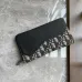 9Saddle Zipped Long Wallet Black Grained Calfskin #A50106