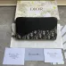1Saddle Zipped Long Wallet Black Grained Calfskin #A50106
