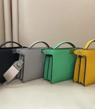 Fendi Handbag Bag Size:23×14×6cm Green/Yellow/Black/Grey #A48102