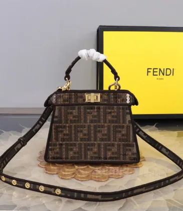 Fendi Handbag Peekaboo ISeeU Petite Size:20x11x15cm #A48122