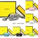 102023 FEND1hand bag detachable shoulder strap clamshell design bag  Women #A22885