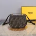 11Fendi Handbag C'mon Small Fabric Brown Size:21x6.5x20cm #A49099