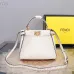 3Fendi Handbag Peekaboo Mini Cuoio Romano leather Size:23*18*11cm #A49095