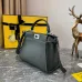 22Fendi Handbag Peekaboo Mini Cuoio Romano leather Size:23*18*11cm #A49095
