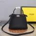 5Fendi Handbag Peekaboo Mini Cuoio Romano leather Size:23*18*11cm #A49095