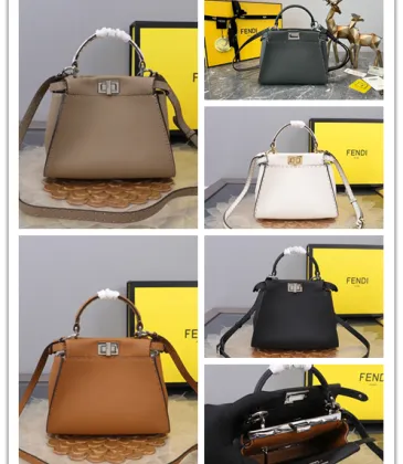 Fendi Handbag Peekaboo Mini Cuoio Romano leather Size:23*18*11cm #A49095