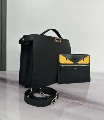 FENDI Peekaboo ISeeU Small Leather Black #A51530
